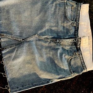 Hudson denim mini skirt sz 27 NWT